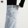 LY VAREY LIN printemps été femmes taille haute couleur claire cheville longueur pantalon décontracté ample jean Harem dame 210526