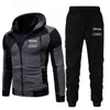 Outono inverno homens sets marca sportswear tracksuits 2 peças conjuntos de roupas masculinas hoodies + calças conjuntos masculinos casaco de rua casacos 211103