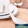 6pcs / 팩 화이트 멜라민 스프 숟가락 플라스틱 레스토랑 가정용 스푼 부엌 Flatware 식기 도구