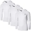 Jeansian Lot de 3 hommes UPF 50+ Protection solaire UV T-shirt à manches longues pour l'extérieur T-shirt T-shirt Plage Été LA271 PackE 220314