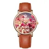 Relógios de pulso Fancy Flower Watch Mulheres Relógios Senhoras 2021 Famoso Feminino Relógio Quartz Pulso Relogio Feminino Montre Femme2376