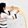 Pegatinas de pared Espuma 3D Impermeable Auto Adhesivo Auto Adhesivo Papel pintado Pegatina Fronteriza Sala de estar Línea Línea Línea Decoraciones para el hogar