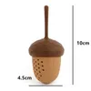 Tea Leaf Infuser Pinecones Silicone Loose Leaf Cute Tea Strainer Deal Apple Mesh Herb Läckfilter Teaware Tool RRE12117