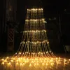 Strings Christmas LED Waterfall Meteor Shower Rain String Light 3X3M/6X3M Holiday Decorative Lights For Home Bedroom DecorationsLED