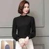 arrived Spring blouse women shirt female fashion loose long sleeved chiffon office lady tops D236 30 210506