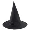 Chapeaux de fête adulte noir sorcière assistant chapeau Halloween Cosplay pour hommes femmes enfants déguisement accessoire casquette à visière