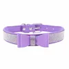 Dog Collar Leashes Exquisite Pet Justerbar Diamant Puppy Basic Jeweled Bow-Knot Bling Correa Perro