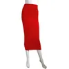Yoga Outfit Party Women's Long Kjol Multicolor Maxi Simple Style High Waist Bag Hip Mini Bust