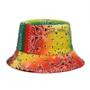 2021 Sombreros de cubo de verano Imprimir Sombrero de pescador plegable Mujer Playa suave Sol Pescador Cap Hombre Moda Mujer Panamá Sombrero de cubo G220311