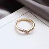 New Elegant Geometric V Shape Women's Rings Adjustable Finger Ring Jewelry Friends Gift Party 2021 Trend Accessories G1125