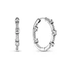 Boucles d'oreilles à tige de Noël scintillantes Halo Bars pour femme en argent sterling 925 rond carré s925 brincos bijoux fins 290058C01 290043C01 290040C01