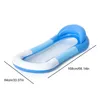 Hamac flottant Lounge Mesh Bed Piscine gonflable Lake Raft Floater Matelas pneumatique Chaise en PVC Portable Sea Floats Tubes2712