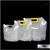 Sacs Stockage Ménage Organisation Maison Jardin Drop Delivery 2021 1Dot5 / 2Dot5 / 5L Stand-Up Plastique Boisson Sac Bec Poche Pour Bière Bevera