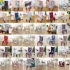 Spandex Chair Covers Elastic Dining Seat Cover Anti-dirty Removable Slipcovers Banquet Wedding Dinner Restaurant Decor 37 Designs WLL791