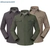 クイック乾燥屋外の男性シャツ通気性取り外し可能な服カミサペスカスポーツフィッシングトレッキングハイキング衣類3311475
