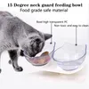 Нескользванная двойная кошка чаша собака чаша с поднятой подставкой для домашних животных Cat Water для кошек еда миски для собак питатель