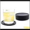Mats Pads Round Sile Drinking Coaster Pad Table Placemats Nonslip Coffee Cup Mat Kitchen Accessories Wb2703 Cgko3 Apezq