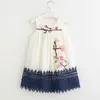 Girls Dress Summer Sleeveless Princess Fashion Embroidery Flowers Casual Party Cotton Children's Kids Clothes 210515