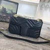 Top Marmont Trapuntato Mini Borse Donna Catena Moda Pelle Famoso Designer Casual Camera Singola Borse Messenger All'ingrosso