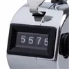 Cyfry Liczniki nierdzewne Profesjonalne 4-cyfrowe ręce Held Tally Counter Manual Palm Clicker Numer Liczenie Golf 4988 Q2