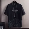 Mens T-shirts Modemerk Merk Zomer Casual Korte Mouw Tshirts Mannen Streetwear City Printing Tops Male Harajuku O-hals Tee-shirts 210603