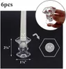 Taper Candle Holder, Glass Centerpiece Clear Candlestick Holders Fit 3/4" Decorative Stand 2.3" Height for Table Wedding Party RRA