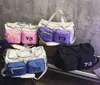 Mulheres Esporte Fitness Bolsa Homens Ginásio Treinamento Blosa Seco e molhado Combo de viagem de viagem Duffle com sapatos laterais Bolso Sac de Esporte Q0705