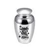 Small Keepsake Urn for human ashes pendant Snowflakes pattern cremation urn to commemorate Mom and Dad -Snowflakes are kisses from heaven