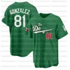 Herencia mexicana Jersey de béisbol Trevor Bauer Jerseys 50 Mookie Betts Clayton Kershaw Justin Turner David Price Max Muncy