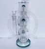 Glass Bong Zob Hitman mini bottom hookah beaker 16" Rasta water pipes oil rig 14mm bongs pipe bubbler color pink