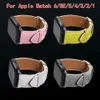 Top Designer Watchbands Straps för Apple Watch Bands Iwatch 7 Serie 5 4 3 2 1 41mm 45mm 38mm 40mm 42mm 44mm Fashion Färg Läder Högkvalitativ Klockor Armband Bälte