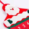 24 dni Boże Narodzenie Odliczanie Kalendarz Adwentowy Non-Woven Santa Claus Blink Mystery Torba Dzieci Zabawki Prezent Kieszenie Xmas Tress Wiszące Party Home Wall Doll Decoration H812DV3