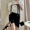 Ezgaga Sexy Vrouwen Blouse Koreaanse Fashion Puff Sleeve Hollow Out Solid Bowknot Chic Summer All-match Vrouwelijke shirts Casual 210430