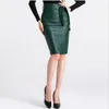 秋冬セクシーハイウエストレザースカート品質女性プラスサイズ4xlレディースベルトファッション鉛筆210708