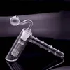 Mini 18mm joint Glass Hammer Bongs 6 Arm Percolator Portable Smoking pipes bubbler Glass recycler Bongs with male glass oil burner pipe