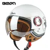 Мотоциклетные шлемы 34 Открытое лицо B110B Scooter Helme Beon Vintage Casco ECE сертификация Moto защитная ear5365033