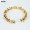 2019 New 316l Stainless Steel Cuff Bangle & Bracelet Gold Color Open Bangle Bracelet for Men Women Unisex Gift Lh762 Q0719