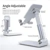 Soporte para teléfono celular ajustable en altura Angel para escritorio, soporte para teléfono totalmente plegable, cuna, base, soporte para tableta compatible con todos los teléfonos móviles, iPad, Kindle, tableta