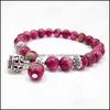 Bedelarmbanden Sieraden Merk Armband Luxe Designer Dames Opal Beads Crown Leaf Iced Out NEE82-1 Drop Levering 2021 Akz1n
