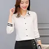 Femmes chemise printemps été mode femme à manches longues décontracté professionnel solide chemises bureau dame Slim Blouse hauts 210423