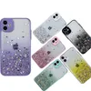 Bling Glitter Epoxy Starry Sky Fundas Soft TPU Protector de cámara Cubierta a prueba de golpes para iPhone 15 14 13 12 11 Pro Max XR XS 7 8 SE2 6 Plus Samsung S20 FE S21 S22 S23 Ultra Note 20