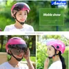 ANDES rcycle Électrique Longshort visière Casque Vélo Hommes Femmes D'été Scooter Moto Casco