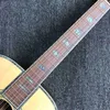 Custom 12 Strängar Solid Spruce Top D45H Dreadnought Akustisk gitarr