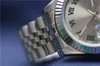 Kostengünstige Datejust Sapphire 41 mm Stahl Silber Zifferblatt Uhren Männer 2813 mechanische automatische Mode Kleid Präsident Desinge262i