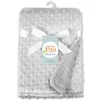 Baby Blanket & Swaddling Newborn Thermal Soft Fleece Blanket Winter Solid Bedding Set Cotton Quilt Infant Bedding Swaddle Wrap 1119 V2