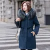 SWREDMI épais chaud hiver veste femmes manteau avec doublure en fourrure Plus 5XL 6XL à capuche femme longue Parkas vêtements de neige 211018