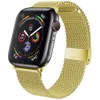 Milanese Loop Band Rostfritt stålspännband för Apple Watch Serie 6 Se 5 Watchband Armband Straps Iwatch tillbehör 38 40 42 44 41 45mm