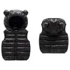 Bébé Garçons Filles Vestes Enfants Light Down Manteaux Enfants Vêtements Printemps Automne Hiver Chaud Outwears Ear Hoodies Gilets 1-4T 211203