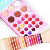 121 Colors Eyeshadow Lip Gloss Foundation Concealer Blush 4 In 1 Makeup Palette EP121