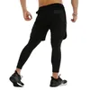 Pantalones cortos para correr 2 en 1 para hombre, para correr, gimnasio, Fitness, baloncesto, mallas de entrenamiento de secado rápido con bolsillos, pantalones para hombre